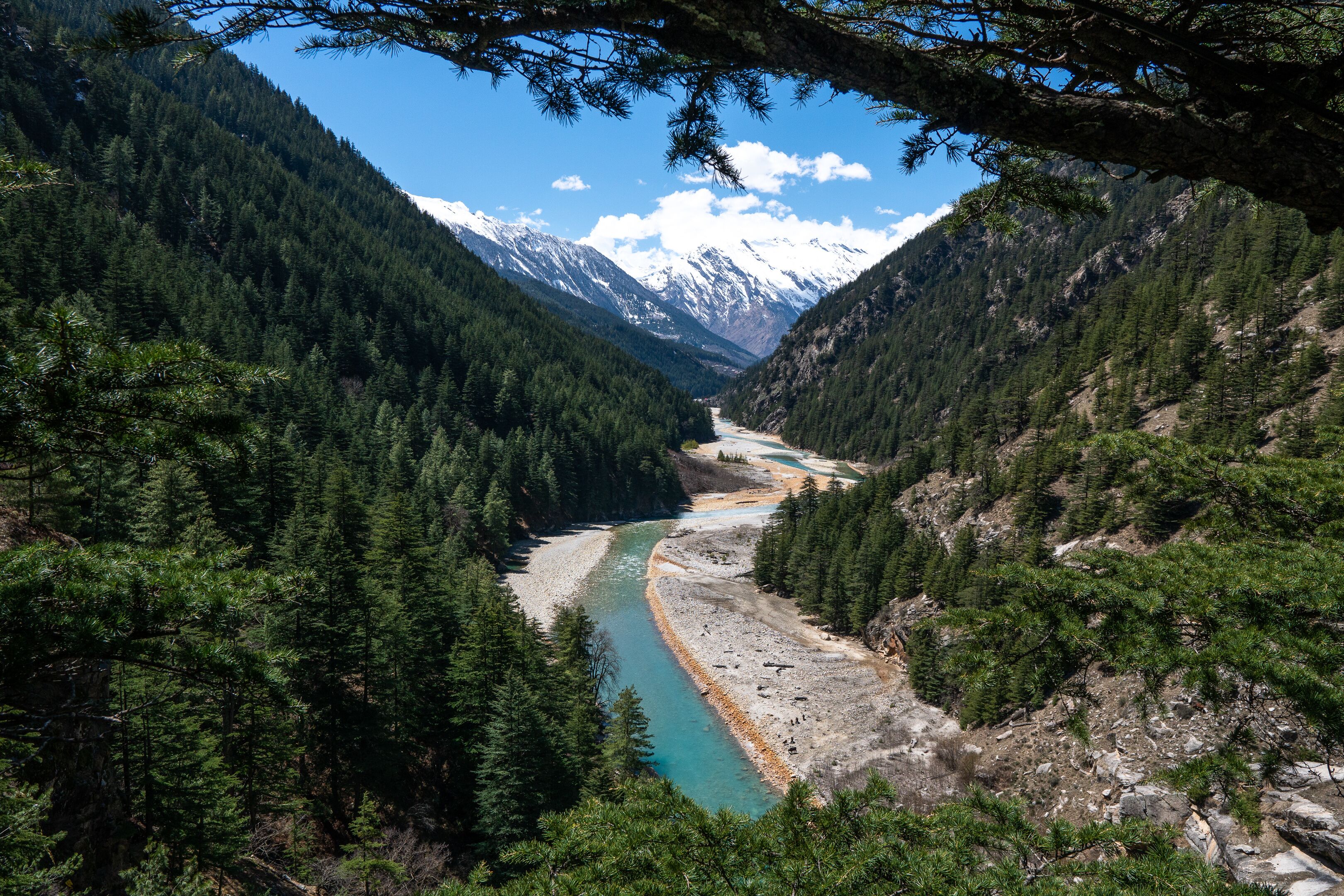 Mountain trail in Harshil Valley